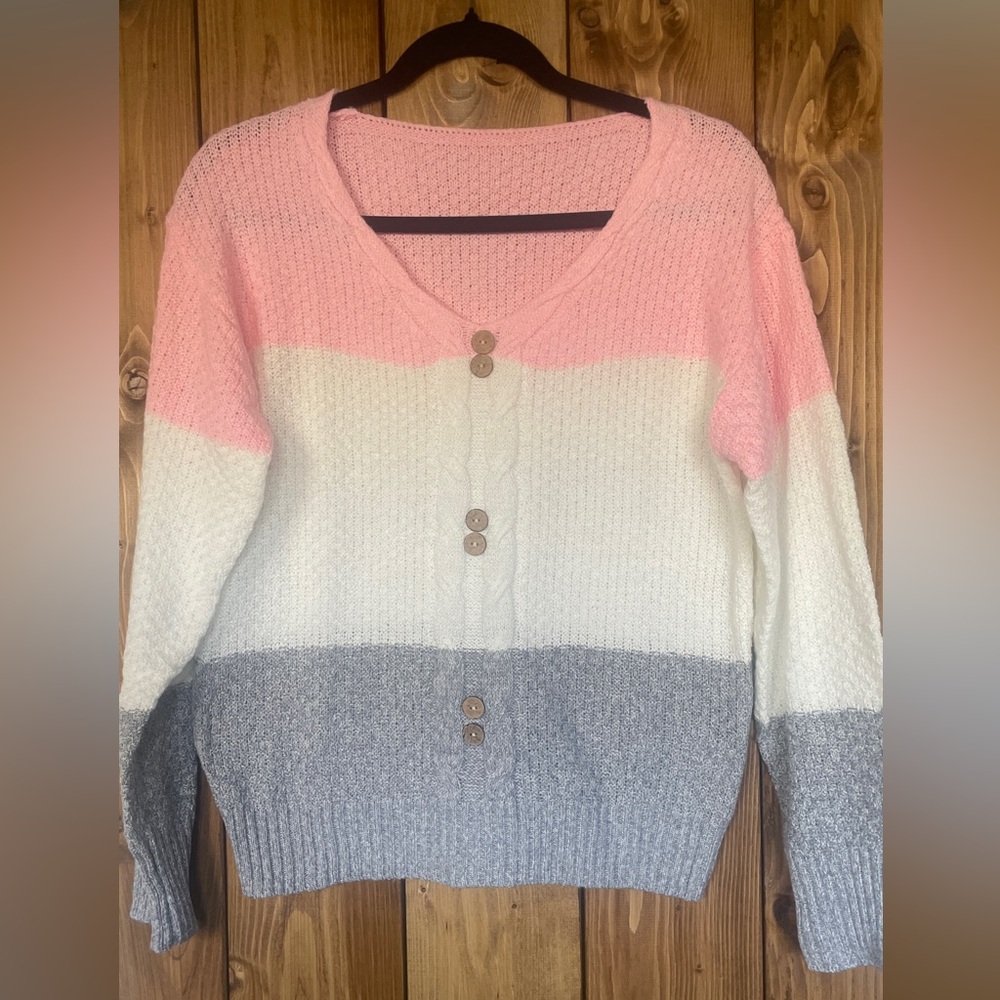 Tri Colour Knit  Sweater